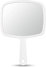 OMIRO Hand Mirror Handheld with Handle Union Jack White view 1