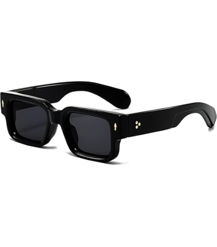 Square Frame Sunglasses UV400 Protection Chunky Rectangle Style Amazon.com: EYLRIM Square Frame Sunglasses for Women Men  main image 3
