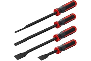 4 Pcs Automotive Gasket Scraper Tool with Strike Cap Handle, Carbon Steel Cylinder Cleaning Blades for Efficient Removal of G