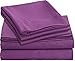 Clara Clark BRIGHT COLORED Complete Bed Sheet Set, Kids, Children, Teens, Boys and Girls Personal Microfiber Soft and Comfortable  - Twin Size, Striking Purple Color
