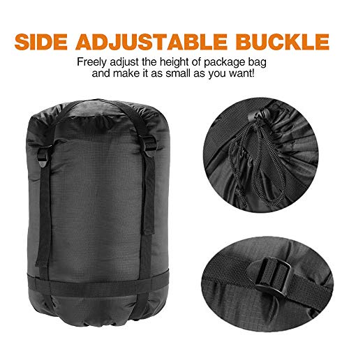 HOOMBOOM Compression Stuff Sack, 2-Pack 46L Waterproof Sleeping Bags Storage Stuff Sack Organizer, Great for Backpacking and Camping - Thumbnail 4