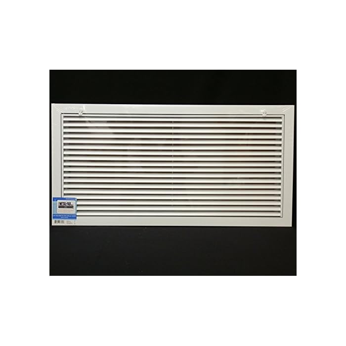 Buy 30" x 14" Aluminum Return Filter Grille Easy Air FLow Linear Bar Grilles [Outer