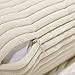 Home Brilliant Rectangular Pillow Cover 12 x 20 Solid Striped Velvet Corduroy Couch Chair Lumbar Pillow Oblong Throw Pillow case for Baby Toddler, 12 x 20, Cream Cheese