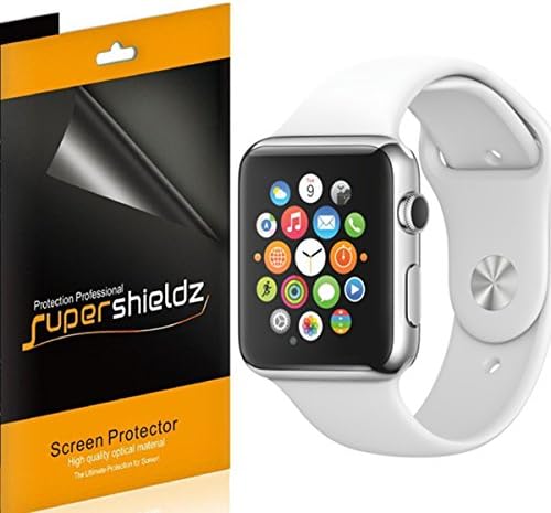 (6 Pack) Supershieldz Anti Glare and Anti Fingerprint (Matte) Screen Protector Shield Designed for Apple Watch 42mm (Series 3, 2, 1)