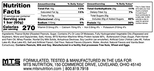 Outright Bar - Whole Food Protein Bar - 12 Pack - MTS Nutrition - Peanut Butter Butterscotch