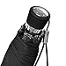 DAVEK MINI COMPACT UMBRELLA (Classic Black) - Quality Windproof Travel Umbrella, Strong & Portable