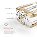 Zizo ION Series for iPhone Xs Max case Military Grade Drop Tested with Tempered Glass Screen Protector (Gold & Clear)
