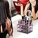 Sorbus Acrylic Cosmetic Makeup Organizer with Makeup Mirror - Jewelry Storage Case and Removable Double Sided 3X/1X Magnification Mirror - Spacious Design - for Bathroom, Dresser, Vanity (Purple)