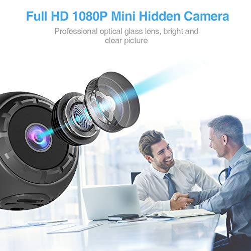 Mini Spy Hidden Camera, KFF HD 1080P Portable Small Secret Covert Nanny Cam with Night Vision and Motion Detection, Ultra Tiny Wireless Security Surveillance Camera for Indoor/Outdoor - Thumbnail 3