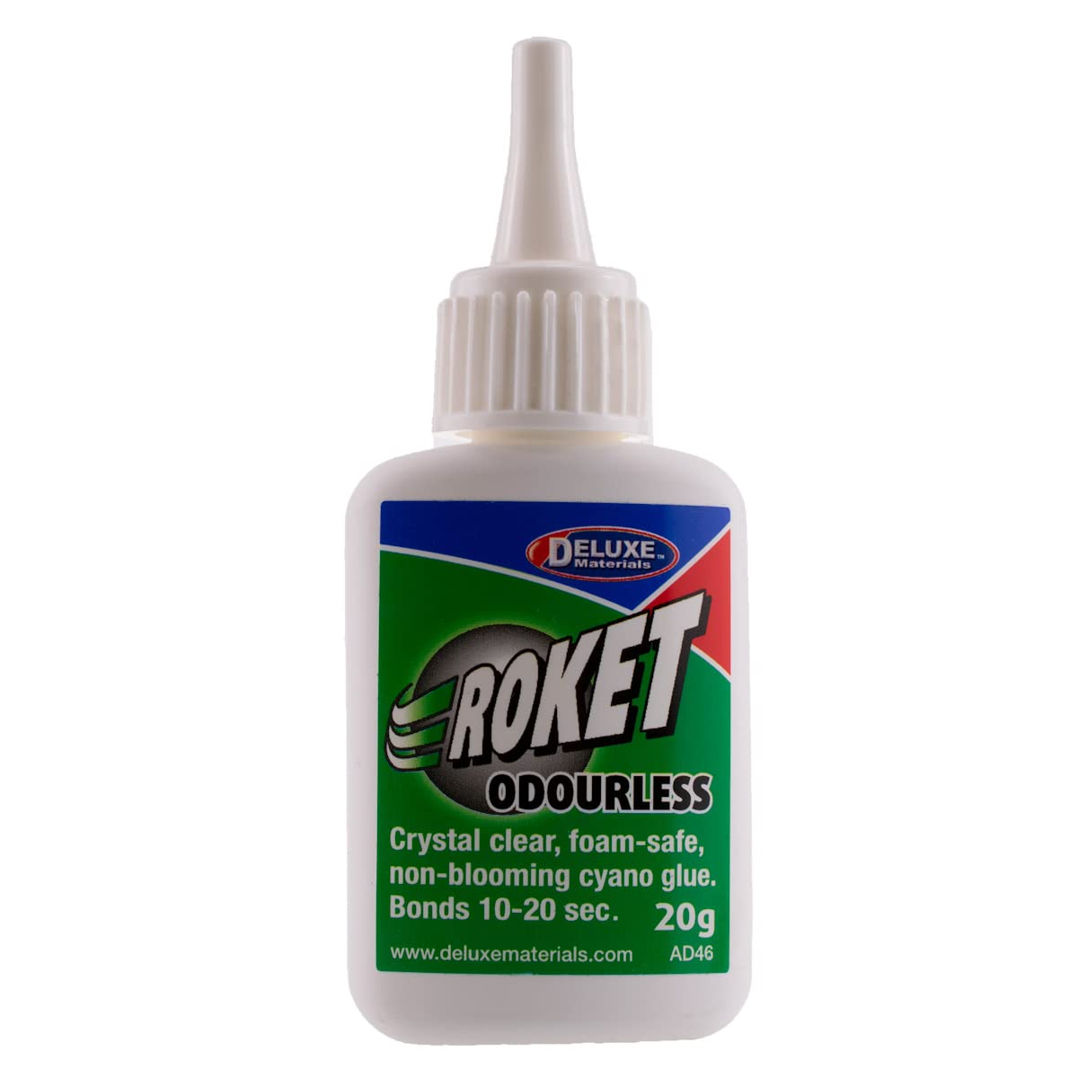 Deluxe Materials 20g Roket Cyanoacrylate Odourless # DLXAD046