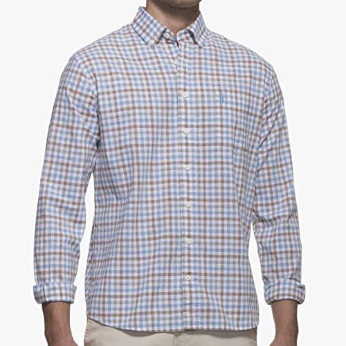 Johnnie O Men's grainger Hangin' Out Button Down Shirt (Large, French Blue)