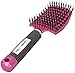 Boar Bristle Brush Best at Detangling Thick Hair Vented For Faster Blow Dryer Drying After Shampoo - 100% Professional Natural Detangler Bristles Promotes Healthy Oil Distribution