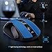 Wireless Mouse 2.4G Portable Mobile Mouse Optical Mice with USB Receiver, 5 Adjustable DPI Levels, 6 Buttons for Notebook PC Laptop Computer,Blue,Gofreetech