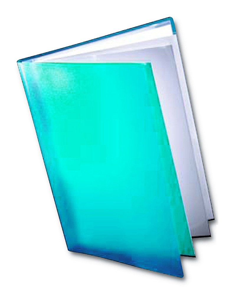 Westfolio Course Book Adjustable Capacity Turquoise A3, File Holder, Presentation Display Wallet, Paper, Document, Poly Clear Sleeves