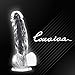 Realistic Dildo, Louviva 7 Inch Clear Jelly Dildo with Suction Cup for Women- Perfect Christmas Gift