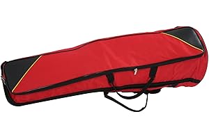 Trombone Bag,Oxford Cloth Tenor Trombones Gig Case Bags,Wind Musical Instrument Storage Bag(Red)