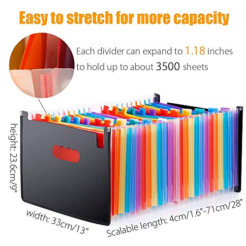 TriMagic Accordian Alphabetical File Organizer, Expanding Accordion