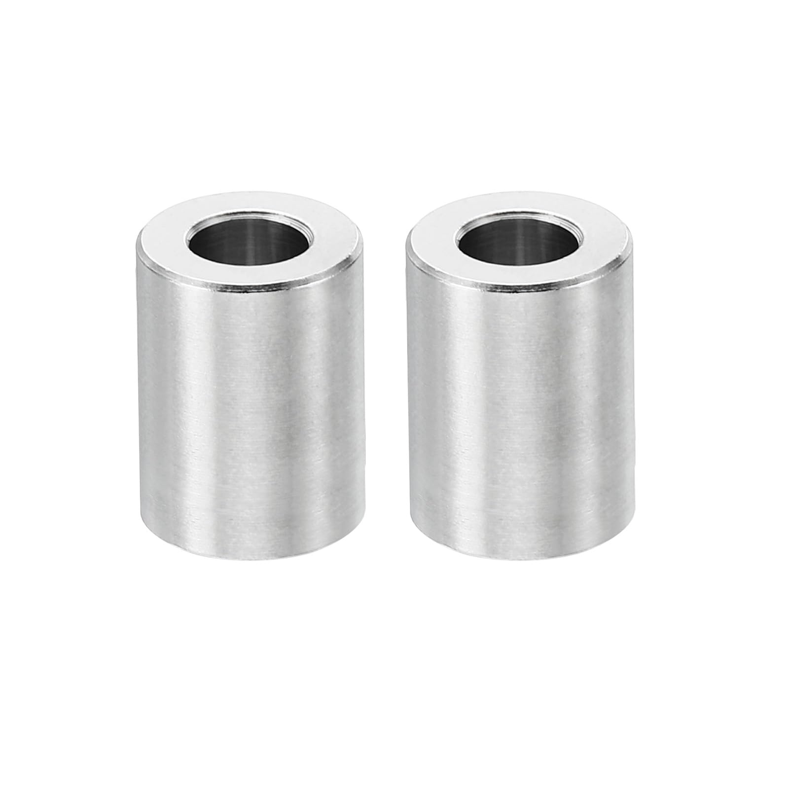 PATIKIL M6 Stainless Steel Spacers, 2 Pcs Metal Spacer Stainless Steel 6.2mm ID x 12mm OD x 20mm L Spacer Screw Standoff Round for 1/4" or M6 Screw Bolts