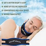 Calily Health Fully Adjustable Anti-Snoring Chin Strap - Natural and Instant Snore Relief - Stop Snoring Solution - Fast, Natural and Simple