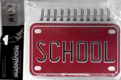 School License Plate Spiral Bound Scrapbook Album (15664)