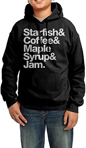 Starfish Coffee Maple Syrup Jam Unisex Boys Girls Hoody Pullover Youth Hooded SweatshirtXL