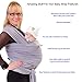 MoM-me Baby Wrap - Baby Carrier - 4 in 1 Multi-Use - Nursing Cover - Postpartum Belt - Baby Sling - Soft Infant Carrier - Perfect for Baby Showers - Neutral Grey for Girls and Boys