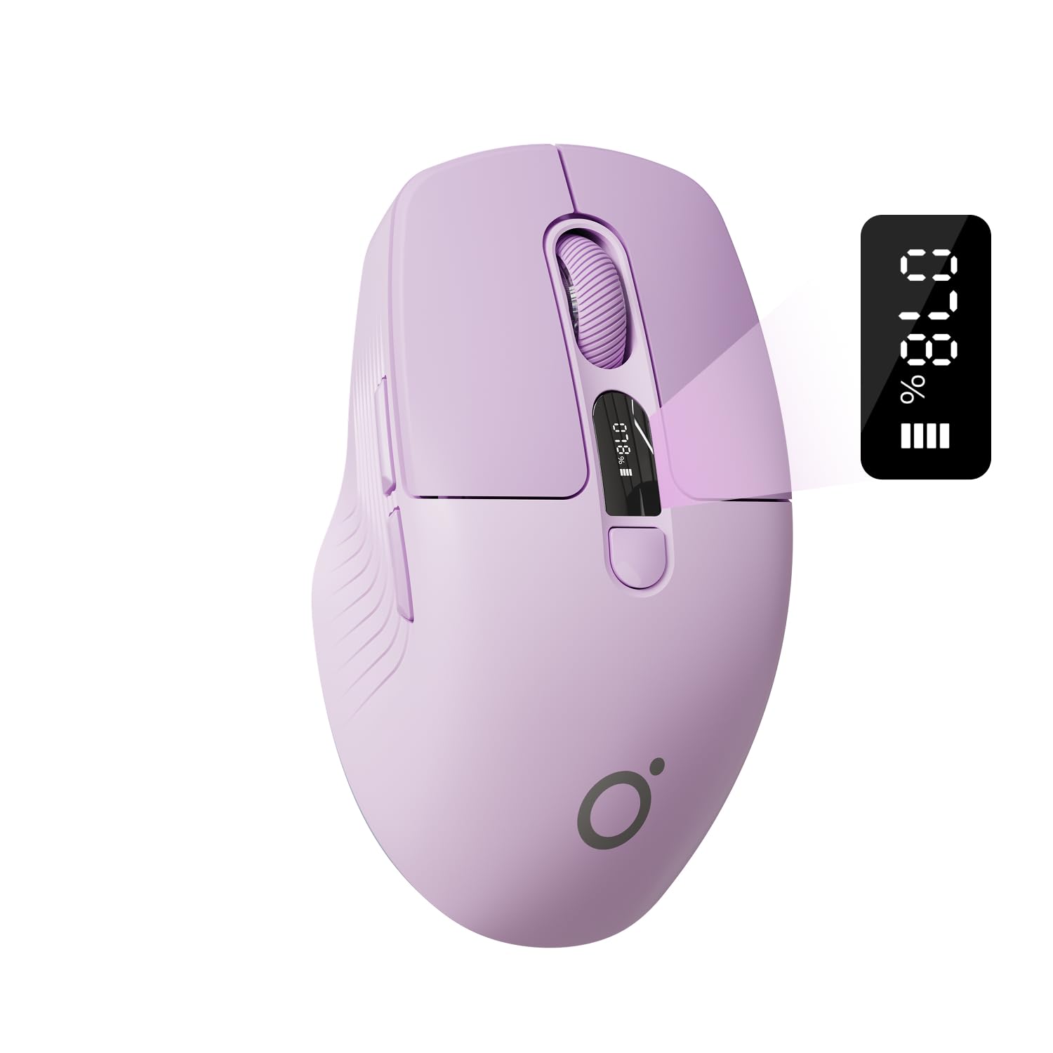 Photo 1 of SEUNKWANG EWEADN Q1 Wireless Mouse, Bluetooth & 2.4G Silent Mouse Quiet Click with 3 DPI Levels, Battery & DPI Smart Display, 6 Button Small Portable Cordless Mice for Laptop/PC/Mac-Purple