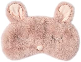 Ayygiftideas New Fashion Plush Rabbit Eye Mask Cute Sleeping Blindfold Eye Cover