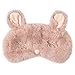 Ayygiftideas New Fashion Plush Rabbit Eye Mask Cute Sleeping Blindfold Eye Cover