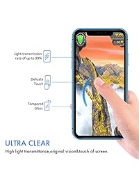Wanski Protector de pantalla de vidrio templado compatible con iPhone Xs Max, alta sensibilidad, sin burbujas con marco de guía fácil instalación, [3 paquetes] [6.5 pulgadas]