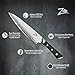 Zelite Infinity Chef Knife 8 Inch, Kitchen Knife, Chefs Knife, Chef Knives, Japanese Chef Knife - Japanese AUS-8 High Carbon Stainless Steel - Pakkawood Handle - Storm-X Finish Blade - Leather Sheath