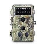 Meidase Trail Camera 16MP 1080P, Game Camera with No Glow Night Vision Up to 65ft, 0.2s Trigger Time Motion Activated, 2.4" Color Screen Waterproof Wildlife Hunting Camera