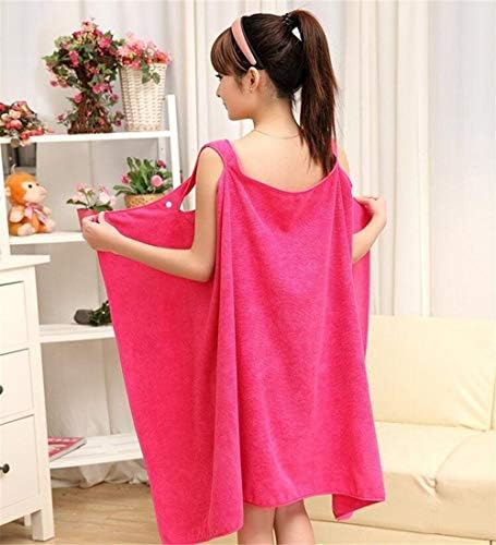 Skyzone Wearable Absorbent Bath Towel Fast Dry Magic Women Beach Spa Bathrobes Bath Skirt Lady Wearable Drying Girl Dress (Multi)