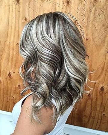 Ugeat Tape In Hair Extensions 18 Inch Seamless Remy Hair Highlight Color Dark Brown With Platinum Blonde