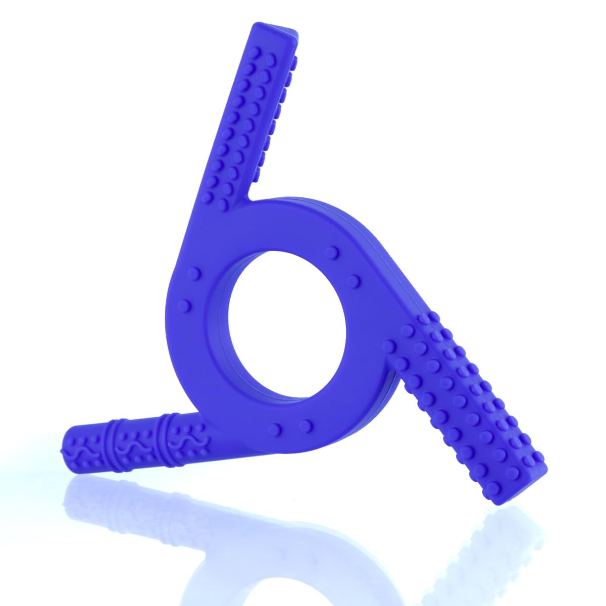 Sensory Toys for Autism Children -Premium Autism Sensory Equipment - Improve Focus and Relaxation-Grade Silicone Autism Chew Toys(Blue)