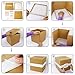 OurWarm Gold Gift Card Box with Cards Label, Large Size Money Box Card Boxes for Wedding Reception Graduation Party, Birthday and Baby Shower (10