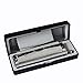 Swan 12 Holes 48 Tones Chromatic Harmonica in with Stainless Steel Cover for Adults, Professional Band Players, Students and Harmonica Lovers
