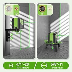 Cross Line Laser Level with 2 Plumb Dots - Huepar