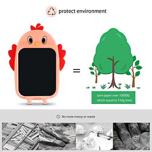Tarnel 8.5 Zoll LCD Schreibtafel LCD Writing Tablel mit Bunter Schrift Grafiktabletts Schreibplatte Digital Schreibtafel Papierlos Maltafel Schule Graffitik Malen Notizen für Kinder