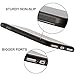 Accessory Crunch Anti-Gravity Selfie Case for iPhone 7, Nano Suction Stick to Glass, Tile, Car GPS, Most Smooth Surface - Black on White
