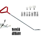 LadyRosian Paintless Dent Repair Kits Dent Repair Rods Stainless Steel Tools with Accessory for Car Auto Body Dents Hail Damage Removal Set