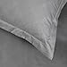 Duvet Cover Set with Zipper Closure-Grey Diamond Pattern, Twin (66