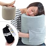 SmartTravel Travel Pillow Compact Inflatable Flight Sleep Pillow and Air Foot rest Dual use (2. L size (for those more than 5&#39;7&#39;&#39; tall))