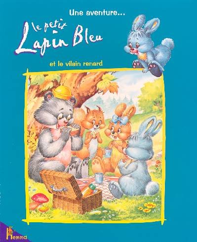 Le  petit lapin bleu et le vilain renard