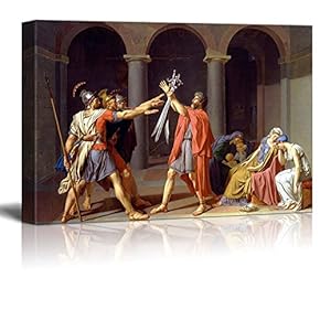 Oath of The Horatii by Jacques Louis David...