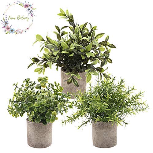 Faux Botany Realistic Mini Artificial Potted Plants, Luxury Home