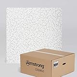 Armstrong Ceiling Tiles; 2x2 Ceiling Tiles - 16 pcs White; Acoustic Ceilings for Suspended Ceiling Grid; CORTEGA 770
