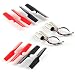Czxin 8pcs Propellers Rotor Set & 4pcs Motor Set Spare Parts for Wltoys Jjrc V686 V686k V686g Rc Quadcopter Drone