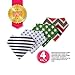 KIDIREE(TM) Baby Bandana Super Absorbent Drool Bibs Pack of 4 with snaps For Boys And Girls