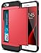 iPhone 6S Case, iPhone 6 Case, SAMONPOW Hybrid iPhone 6 Wallet Case Card Holder Shell Heavy Duty Protection Defender Shockproof Anti-Scratch Soft Rubber Bumper Cover Case for iPhone 6 iPhone 6S - Red